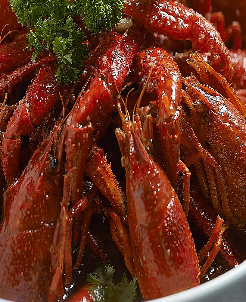 Recette traditionnelle d’écrevisses à la sauce Nantua, nappées sur quenelles de brochet