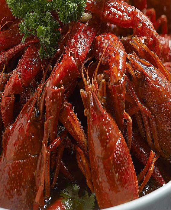 Recette traditionnelle d’écrevisses à la sauce Nantua, nappées sur quenelles de brochet