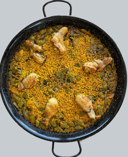 Recette de la Paella Valenciana : le riz au poulet et lapin du terroir valencien, socarrat et safran