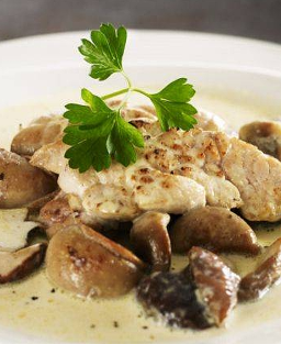 Recette de la beuchelle à la tourangelle : ris et rognons de veau aux champignons et crème fraîche du Val de Loire