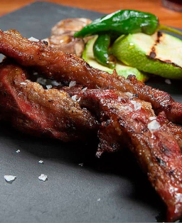 Recette du Lagarto Ibérico de Bellota : le muscle de dos grillé du porc ibérique nourri aux glands d'Espagne