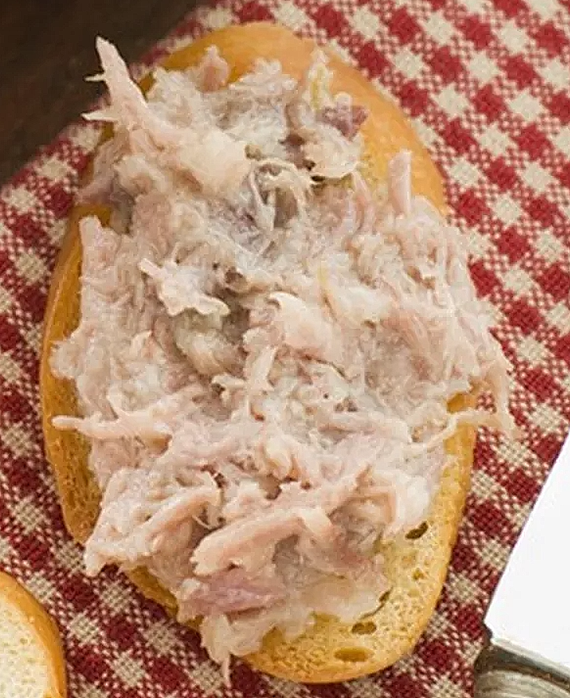 Recette Charcutière de la Sarthe Lés Rillétes dou Mans — La Brune Confiture de Cochon