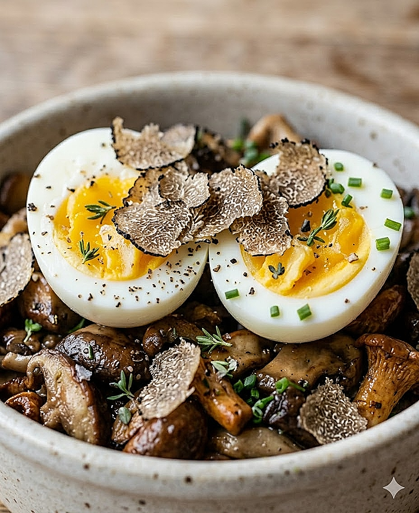 Recette de Uova in Ragù di Funghi de Vincenzo Corrado