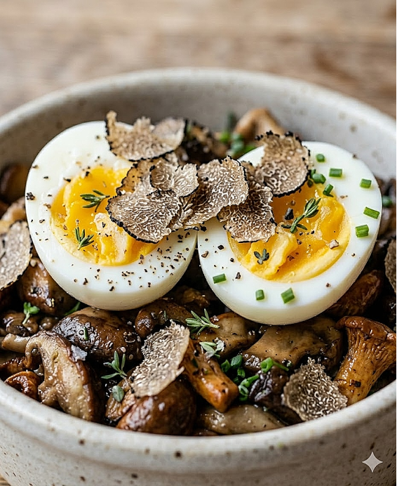Recette de Uova in Ragù di Funghi de Vincenzo Corrado