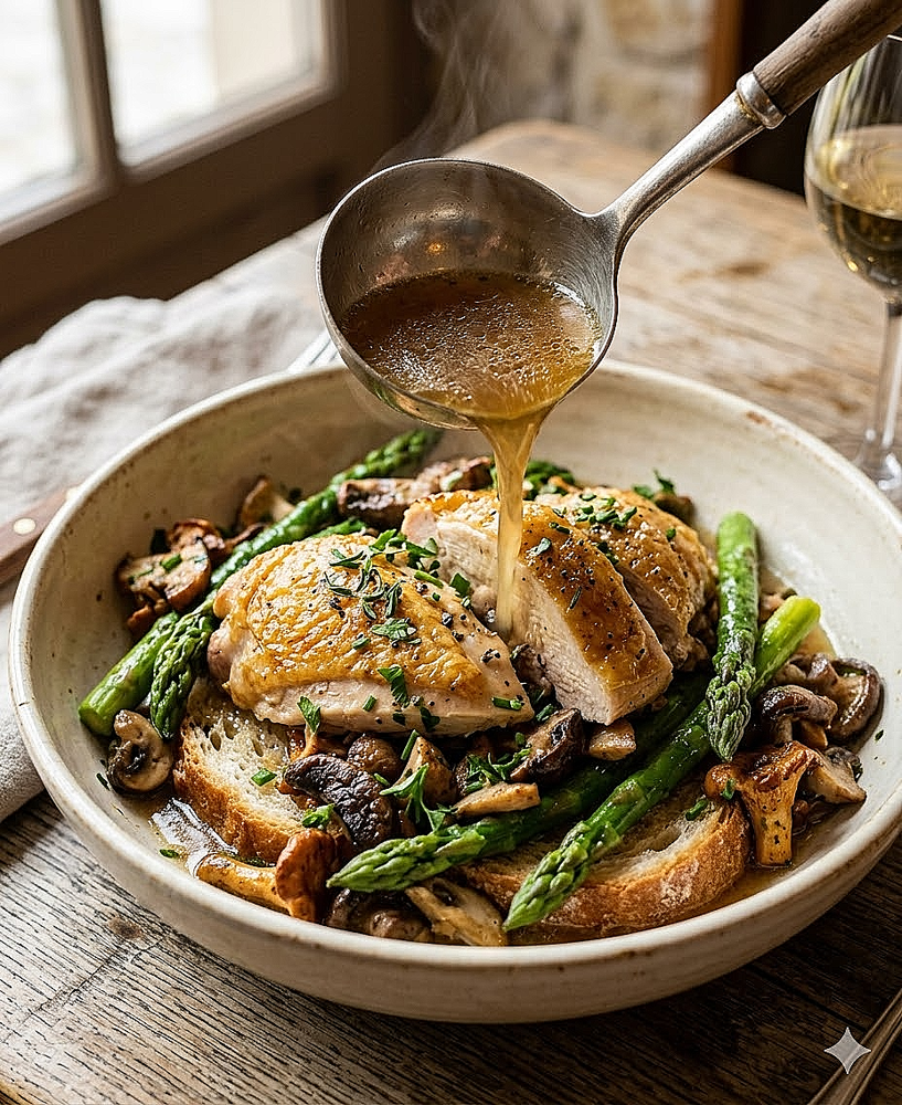 Recette de Potage de Poulets en Ragoust de La Varenne