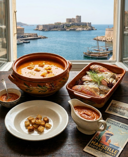 Recette traditionnelle française de Bouillabaisse – plat emblématique codifié de Marseille