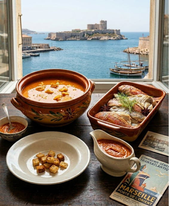 Recette traditionnelle française de Bouillabaisse – plat emblématique codifié de Marseille