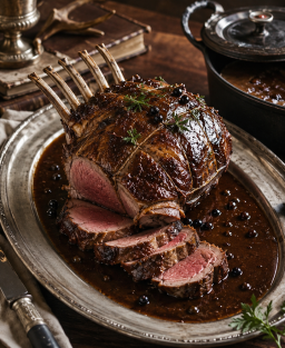 Recette de la selle de chevreuil Grand Veneur, pièce de gibier noble marinée et braisée, sauce liée au sang et au chocolat amer