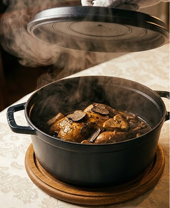 Recette de la perdrix Souvaroff, monument de la cuisine classique française à la cocotte lutée au foie gras et à la truffe