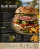 Burger dans l’esprit de la salade niçoise, thon snacké et sa sauce verte maison aux notes méditerranéennes.
