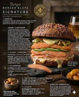 Burger Kleya Signature l'art culinaire de Kyoto et l'esprit du burger contemporain