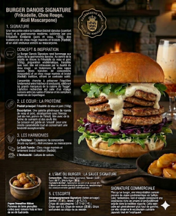 Burger Copenhague Signature – Frikadelle, Chou Rouge & Aïoli