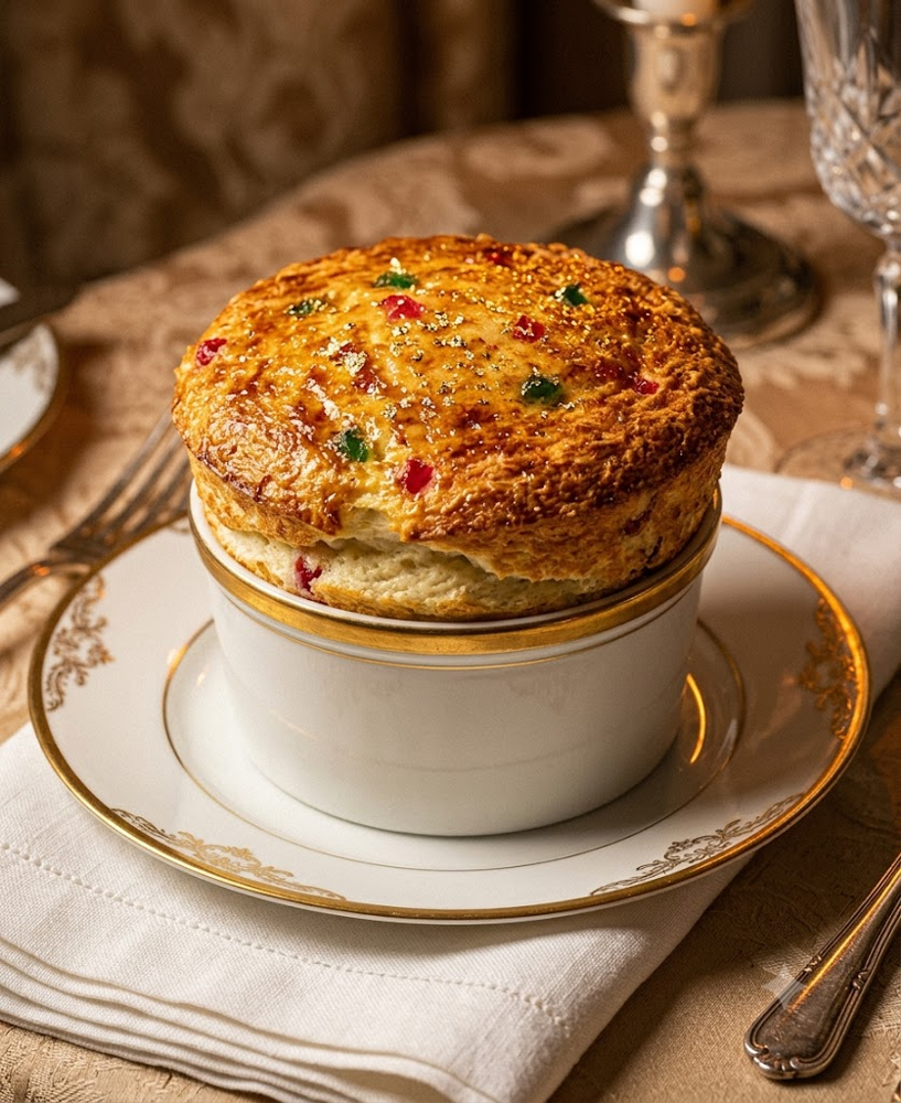 Recette du soufflé Rothschild, joyau sucré de la grande pâtisserie classique française aux paillettes d'or
