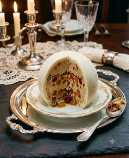 Recette de la Bombe Glacée Nesselrode — Pudding Glacé aux Marrons et Fruits Confits au Rhum