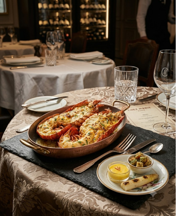 Recette du Homard Thermidor — Demi-Coquilles Gratinées à la Sauce Moutarde de Dijon, Estragon et Cognac