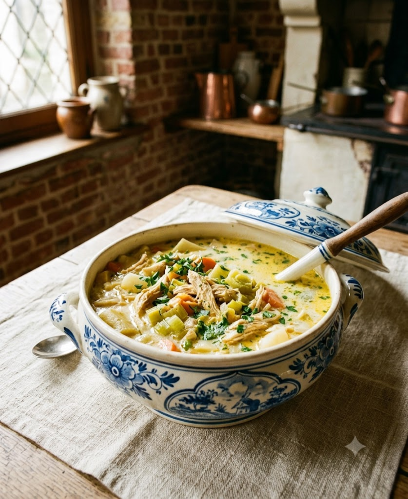 Recette authentique du Waterzooi gantois — Gentse Waterzooi, ragoût crémeux médiéval de Flandre