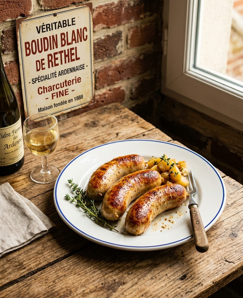 Recette du Boudin blanc de Rethel IGP, spécialité charcutière des Ardennes