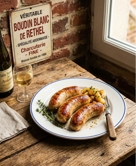 Recette du Boudin blanc de Rethel IGP, spécialité charcutière des Ardennes