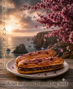 Recette du Gâteau de Tristan et Iseult, éclair légendaire au cœur de chocolat amer — création littéraire et gourmande