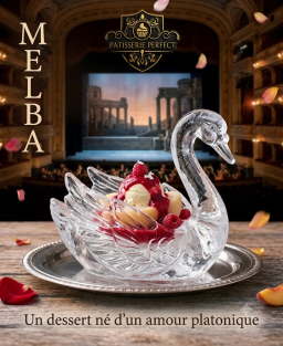Recette de la pêche Melba, dessert glacé né au Savoy Hotel de Londres en hommage à la cantatrice Nellie Melba