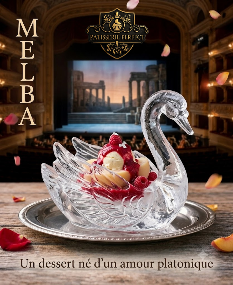 Recette de la pêche Melba, dessert glacé né au Savoy Hotel de Londres en hommage à la cantatrice Nellie Melba
