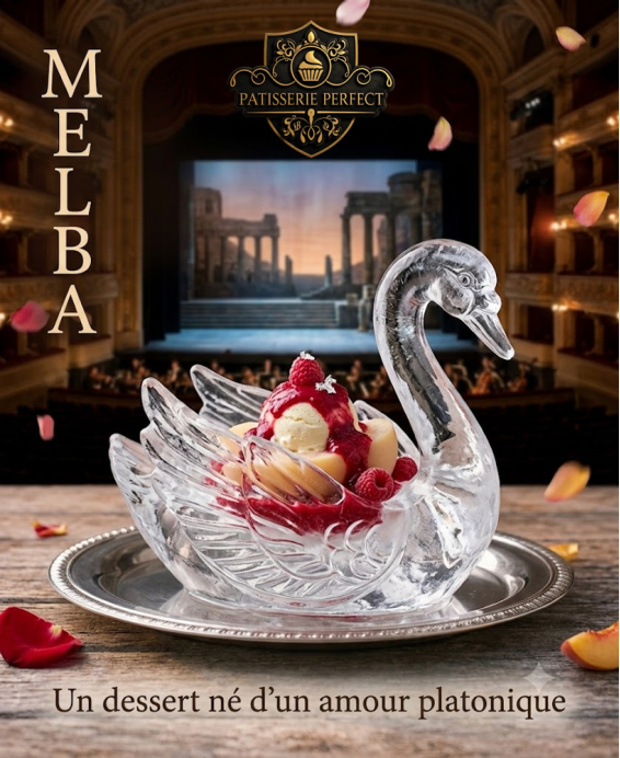 Recette de la pêche Melba, dessert glacé né au Savoy Hotel de Londres en hommage à la cantatrice Nellie Melba