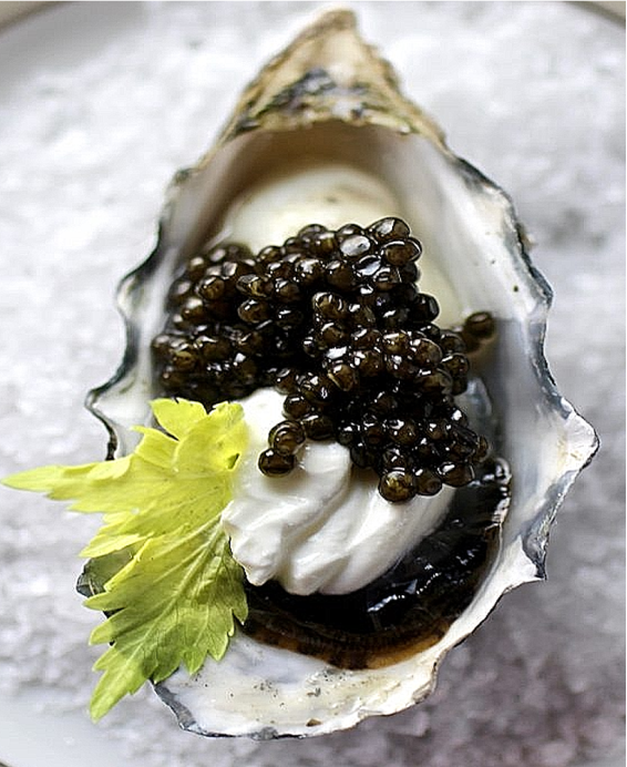 Recette de Huîtres Gillardeau pochées au Champagne et Caviar – recette gastronomique raffinée